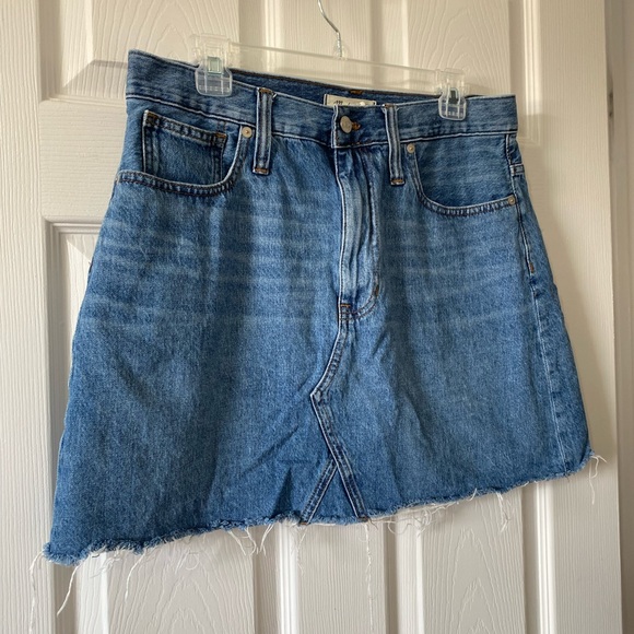 Madewell Rigid Denium A-line Denim Jean Skirt - Picture 3 of 9